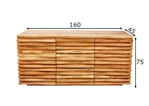 Kummut RELIEF akaatsia, 160x45xH75 cm