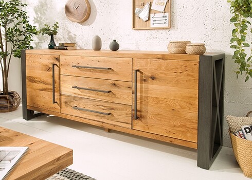 Kummut THOR metsik tamm, 200x45xH81 cm