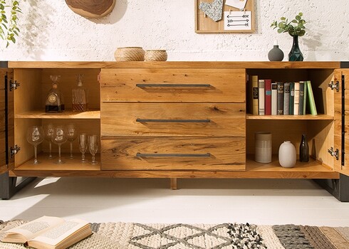 Kummut THOR metsik tamm, 200x45xH81 cm