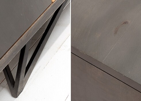 Kummut TROPICAL antratsiit, 175x45xH75 cm