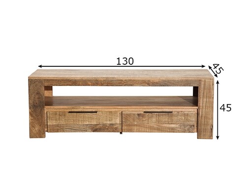 Tv-alus IRON CRAFT mango, 130x45xH45 cm
