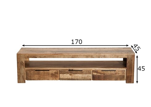 Tv-alus IRON CRAFT mango, 170x45xH45 cm