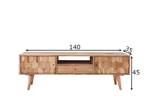 Tv-alus MYSTIC LIVING akaatsia, 140x35xH45 cm