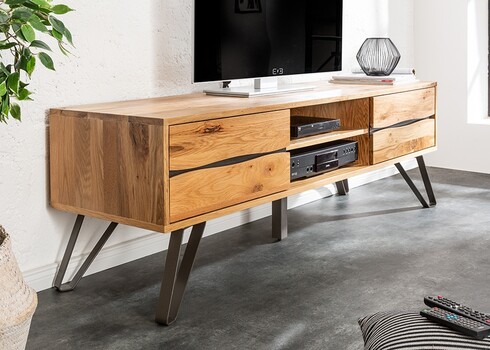 Tv-alus LIVING EDGE metsik tamm, 160x45xH50 cm