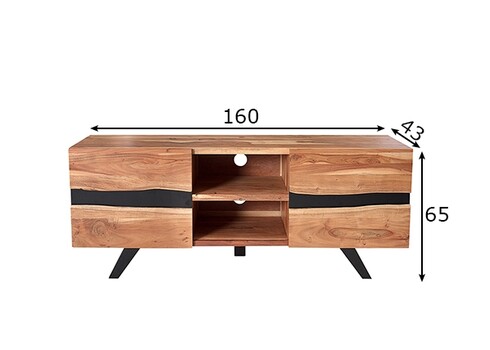 Tv-alus AMAZONAS akaatsia, 160x43xH65 cm