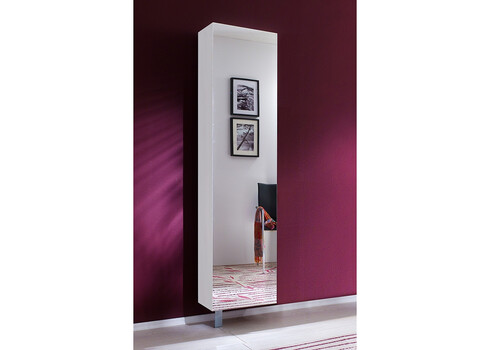 Jalatsikapp WOODY mattvalge, 45x25xH186 cm