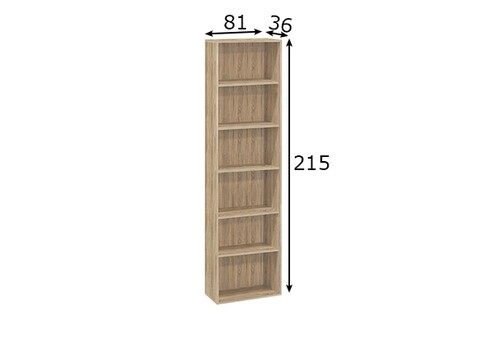 Riiul MISTER OFFICE tamm, 81x36xH215 cm