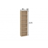 Riiul MISTER OFFICE tamm, 81x36xH215 cm