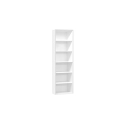 Riiul MISTER OFFICE mattvalge, 81x36xH215 cm