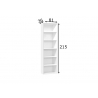 Riiul MISTER OFFICE mattvalge, 81x36xH215 cm