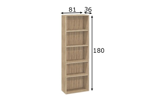 Riiul MISTER OFFICE tamm, 81x36xH180 cm