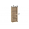 Riiul MISTER OFFICE tamm, 81x36xH145 cm