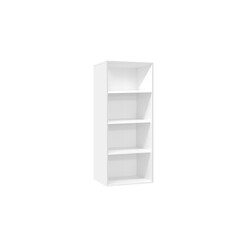 Riiul MISTER OFFICE mattvalge, 81x36xH145 cm