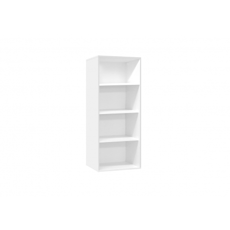 Riiul MISTER OFFICE mattvalge, 81x36xH145 cm