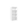 Riiul MISTER OFFICE mattvalge, 81x36xH145 cm