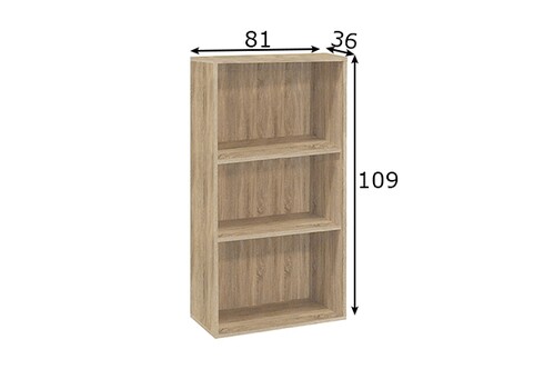 Riiul MISTER OFFICE tamm, 81x36xH109 cm