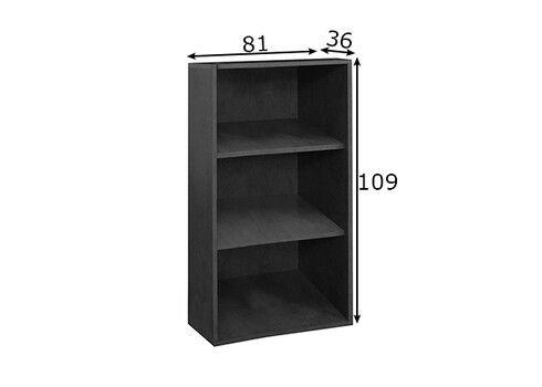 Riiul MISTER OFFICE grafiithall, 81x36xH109 cm