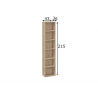 Riiul MISTER OFFICE tamm, 41x36xH215 cm