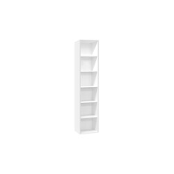 Riiul MISTER OFFICE mattvalge, 41x36xH215 cm