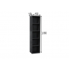 Riiul MISTER OFFICE grafiithall, 41x36xH180 cm