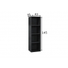 Riiul MISTER OFFICE grafiithall, 41x36xH145 cm