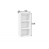 Riiul MISTER OFFICE mattvalge, 41x36xH109 cm