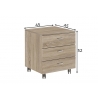 Sahtliboks MISTER OFFICE tamm, 45x45xH52 cm