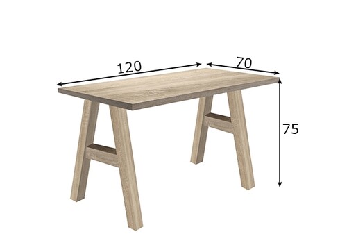 Kirjutuslaud MISTER OFFICE A tamm, 120x70xH75 cm