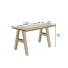 Kirjutuslaud MISTER OFFICE A tamm, 120x70xH75 cm