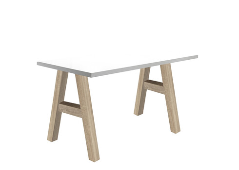 Kirjutuslaud MISTER OFFICE A mattvalge, 120x70xH75 cm