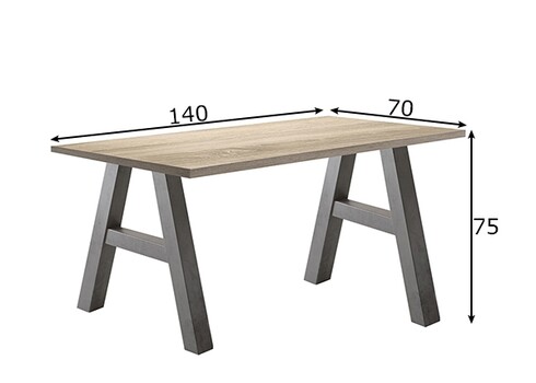 Kirjutuslaud MISTER OFFICE A tamm, 140x70xH75 cm