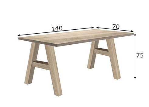 Kirjutuslaud MISTER OFFICE A tamm, 140x70xH75 cm