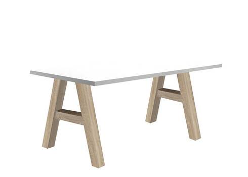 Kirjutuslaud MISTER OFFICE A mattvalge, 140x70xH75 cm