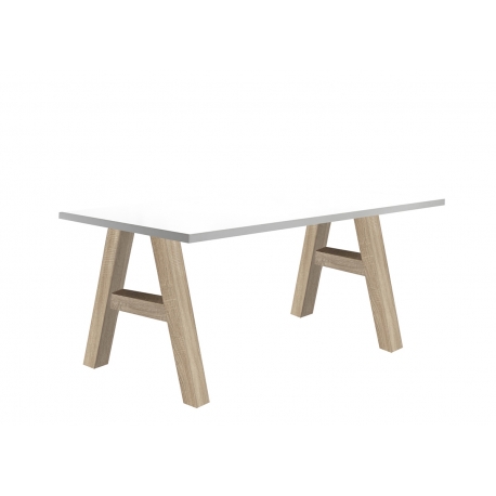 Kirjutuslaud MISTER OFFICE A mattvalge, 140x70xH75 cm