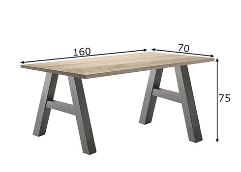 Kirjutuslaud MISTER OFFICE A tamm, 160x70xH75 cm