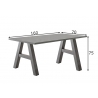Kirjutuslaud MISTER OFFICE A grafiithall, 160x70xH75 cm