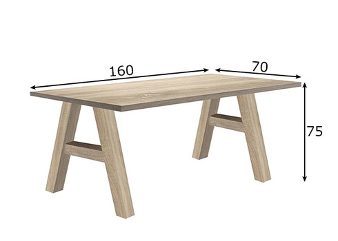 Kirjutuslaud MISTER OFFICE A tamm, 160x70xH75 cm