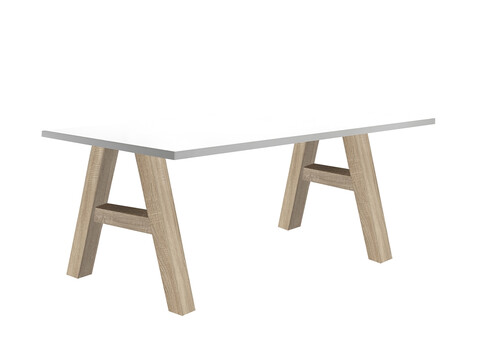 Kirjutuslaud MISTER OFFICE A mattvalge, 160x70xH75 cm