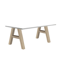 Kirjutuslaud MISTER OFFICE A mattvalge, 160x70xH75 cm