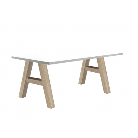 Kirjutuslaud MISTER OFFICE A mattvalge, 160x70xH75 cm