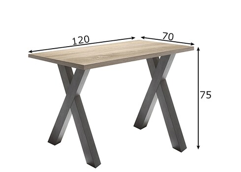 Kirjutuslaud MISTER OFFICE X tamm, 120x70xH75 cm