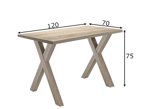 Kirjutuslaud MISTER OFFICE X tamm, 120x70xH75 cm