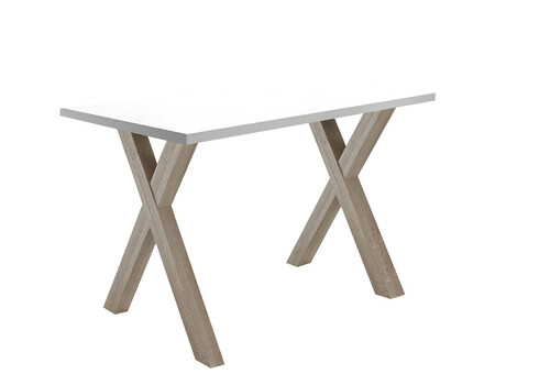 Kirjutuslaud MISTER OFFICE X mattvalge, 120x70xH75 cm