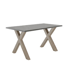 Kirjutuslaud MISTER OFFICE X grafiithall, 140x70xH75 cm