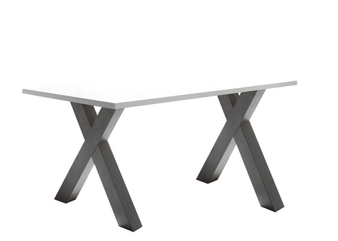 Kirjutuslaud MISTER OFFICE X mattvalge, 160x70xH75 cm