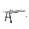 Kinnitatav kirjutuslaud MISTER OFFICE A grafiithall, 140x70xH75 cm