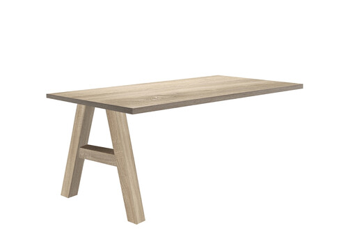 Kinnitatav kirjutuslaud MISTER OFFICE A tamm, 160x70xH75 cm