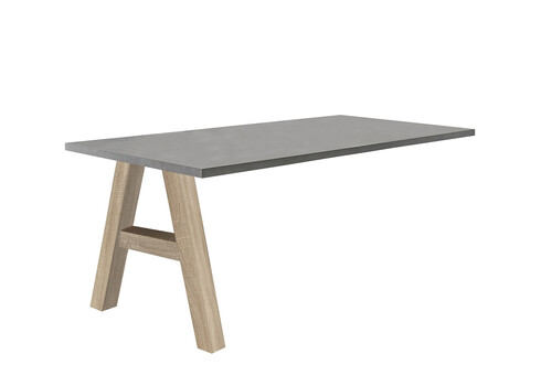 Kinnitatav kirjutuslaud MISTER OFFICE A grafiithall, 160x70xH75 cm