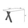 Kinnitatav kirjutuslaud MISTER OFFICE X mattvalge, 120x70xH75 cm