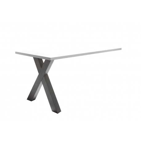 Kinnitatav kirjutuslaud MISTER OFFICE X mattvalge, 120x70xH75 cm